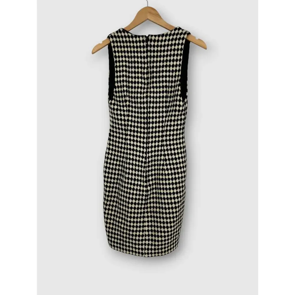 Vintage Ann Taylor Studio Luciano Tempesta Wool Blend Sheath Dress Size P